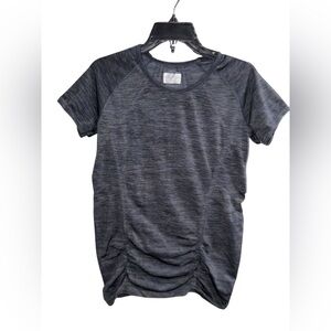 Athleta Black/Blue Heather Tee Size Large